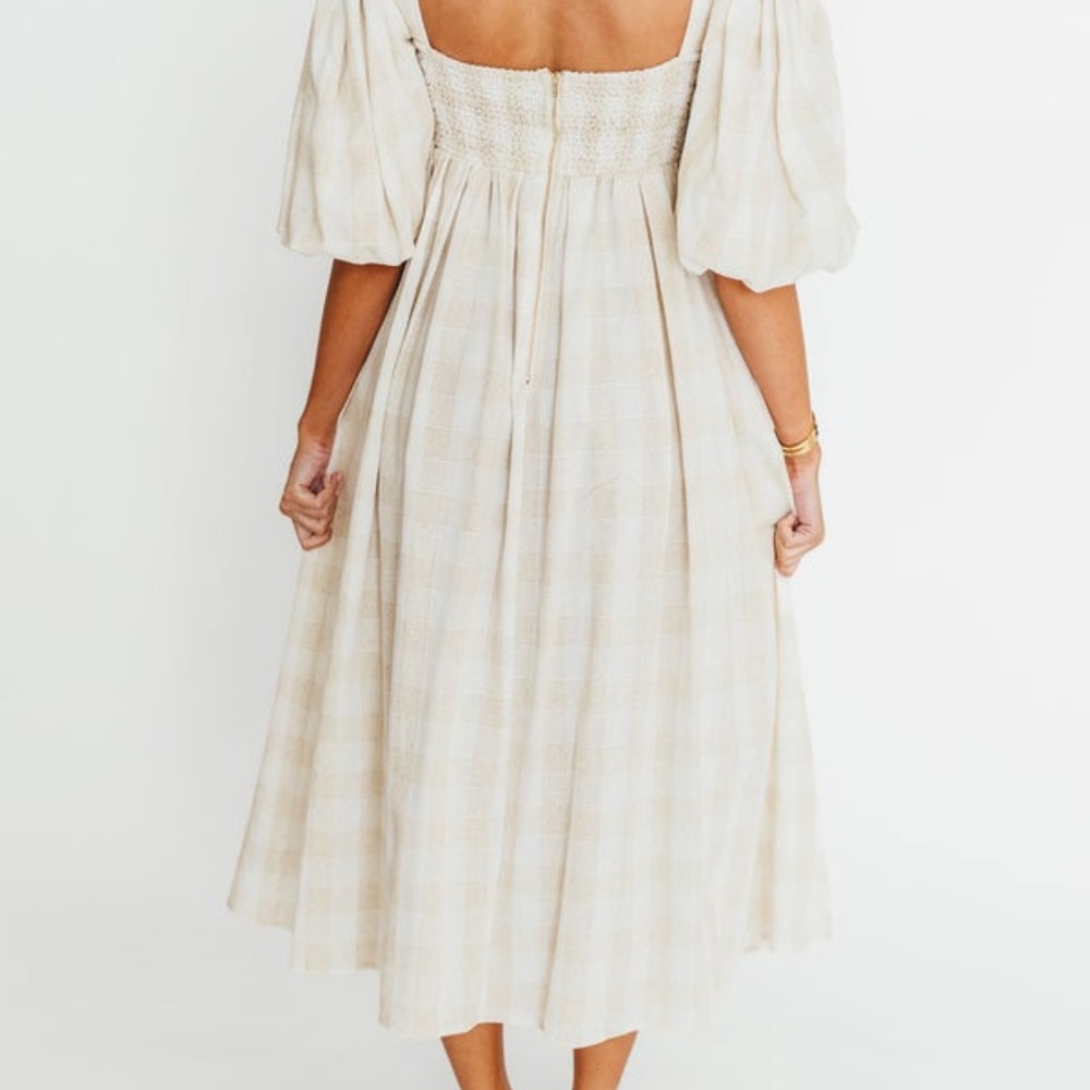 Harlow Maxi Dress in Natural Plaid - Bump
Friendly - Picture 9 of 11